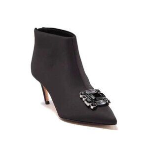 Ted Baker Luire Embellished Satin Black Boot Size 5 NIB